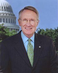 Washington -- Senate Majority Leader Harry Reid says he was lost in the moment Thursday when he briefly voted 